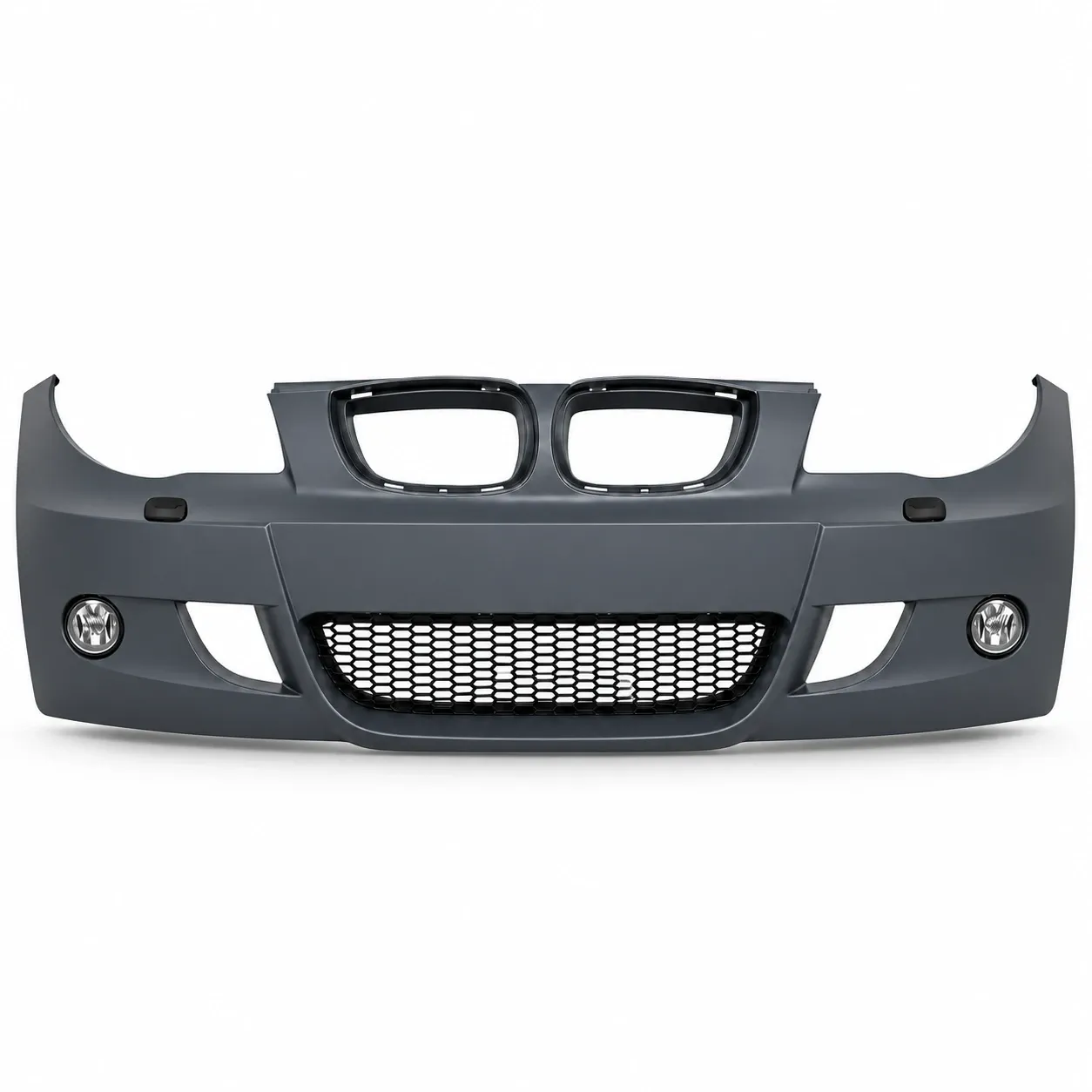 Предна броня M-Tech I за BMW E81 E82 E87 E88 - Оборудвана + Халогени